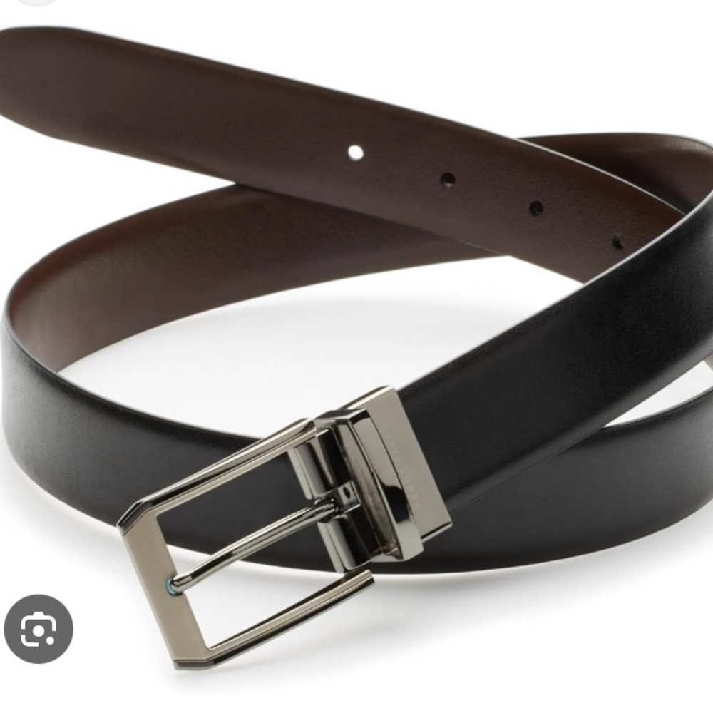 Perry Ellis Black and Brown Reversible Belt NWT 42